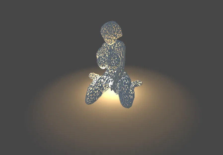 Mẫu cô gái nude gợi cảm làm đèn LED/nến (candle) – model trang trí - Image 1