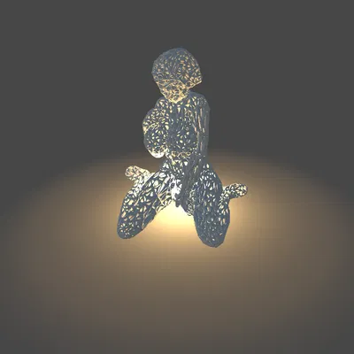 Mẫu cô gái nude gợi cảm làm đèn LED/nến (candle) – model trang trí