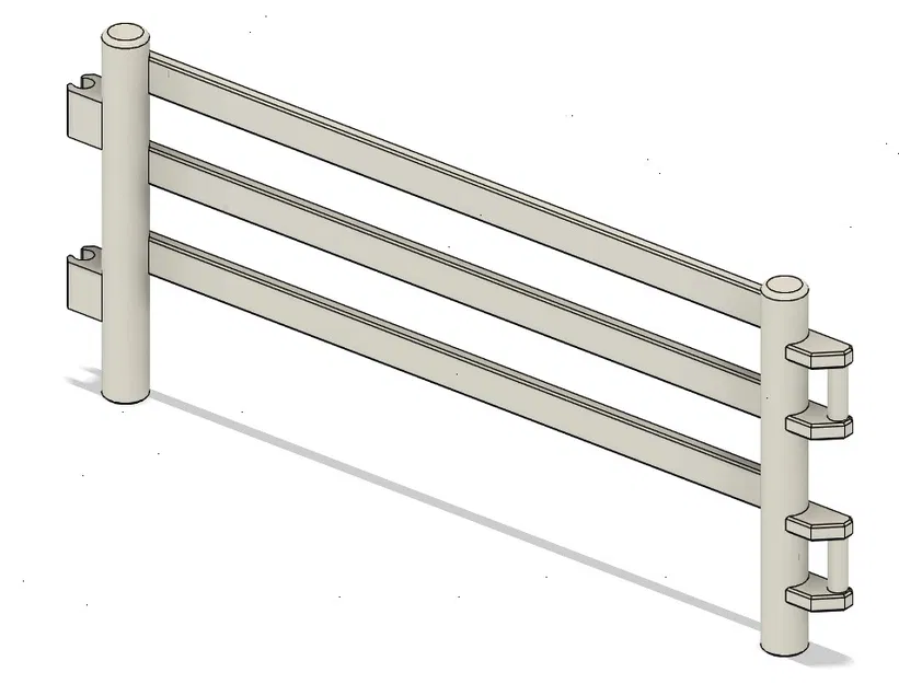 Hàng rào chuồng ngựa Schleich (Horse pen Schleich) – mẫu parametric - Image 1