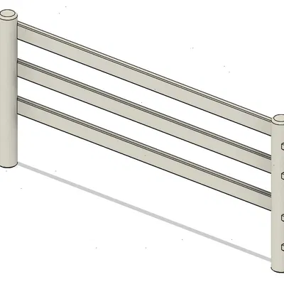 Hàng rào chuồng ngựa Schleich (Horse pen Schleich) – mẫu parametric