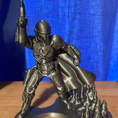 Tượng Mandalorian | Không cần Supports