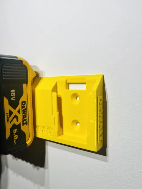 Ngàm treo tường đôi pin DeWalt 18V (Duo DeWalt 18V battery wall mount holder) - Image 1