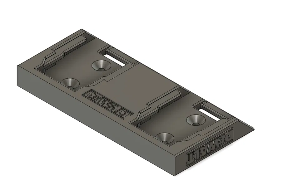 Ngàm treo tường đôi pin DeWalt 18V (Duo DeWalt 18V battery wall mount holder) - Image 2