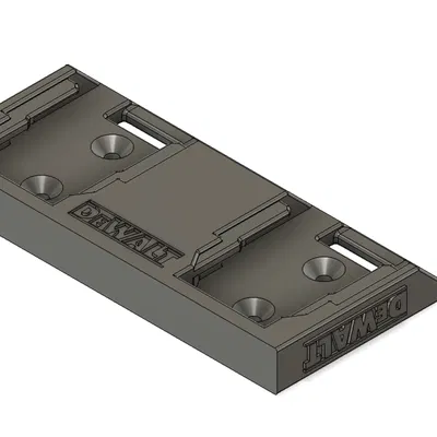 Ngàm treo tường đôi pin DeWalt 18V (Duo DeWalt 18V battery wall mount holder)