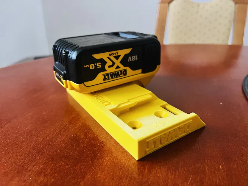 Ngàm treo tường đôi pin DeWalt 18V (Duo DeWalt 18V battery wall mount holder) - Image 5