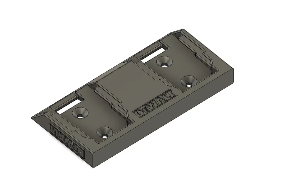 Ngàm treo tường đôi pin DeWalt 18V (Duo DeWalt 18V battery wall mount holder) - Image 7