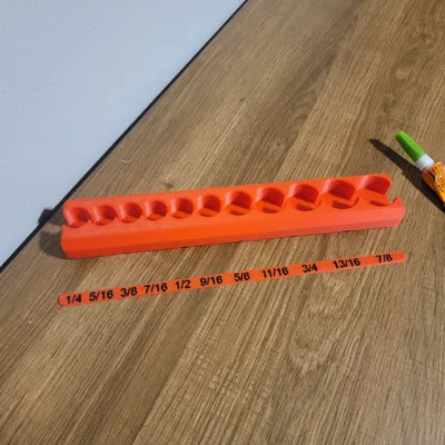 Khay giữ Socket 3/8" Drive - Gridfinity (1 hàng)