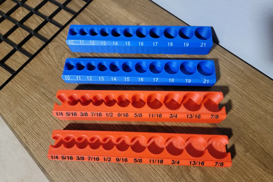 Khay giữ Socket 3/8" Drive - Gridfinity (1 hàng) - Image 5