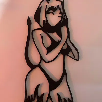 Mô Hình 3D Ác Quỷ Anime Quyến Rũ