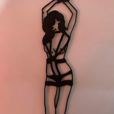 Mô Hình Trang Trí 3D Phụ Nữ Gợi Cảm