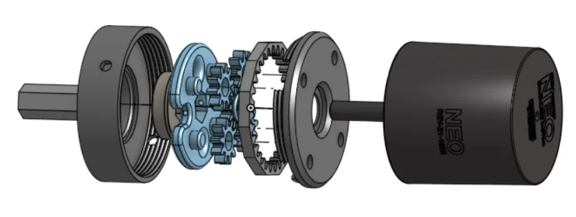 Hộp số hành tinh giảm tốc 4:1 (FRC) cho motor NEO 1
