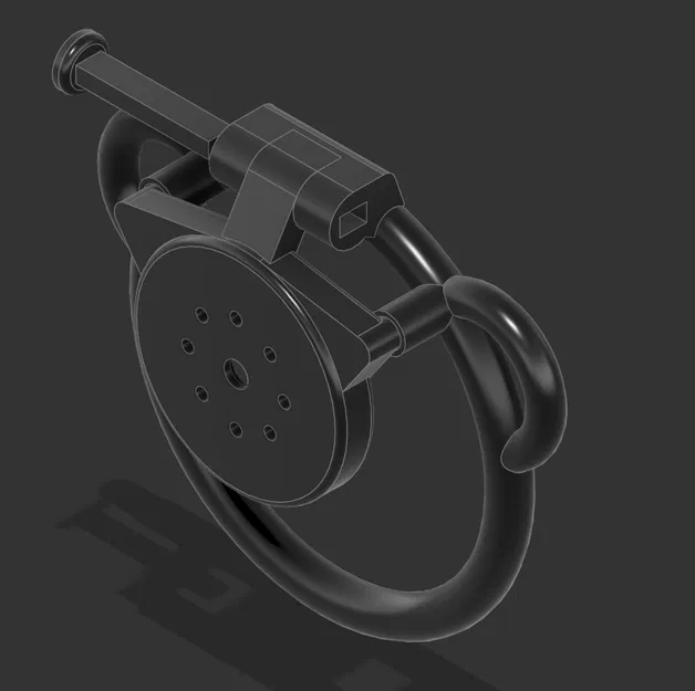 Lồng Ám Muội Siêu Mỏng "Flat Chastity Cage" - Image 1