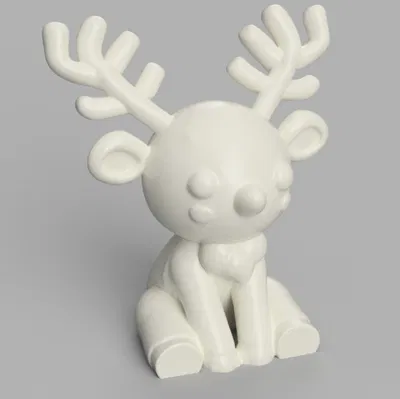 Tuần lộc tối giản siêu dễ thương – bạn đồng hành 3D in cho mùa lễ hội!
