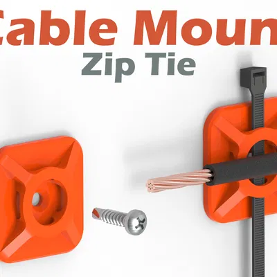 Giá đỡ dây cáp bằng Path (Zip Tie Mount V2) - Giải pháp quản lý dây thông minh