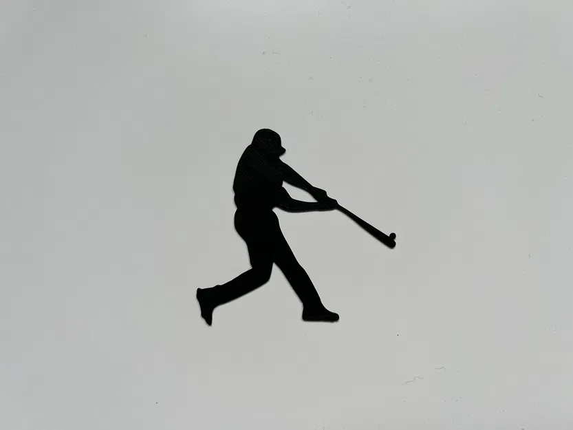 Tranh treo tường 3D Cầu thủ bóng chày đang vung gậy - Image 1