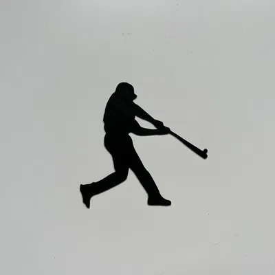 Tranh treo tường 3D Cầu thủ bóng chày đang vung gậy