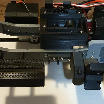 Phụ kiện Unimog RC bên phải (bậc, bình AdBlue, exhaust + ống)