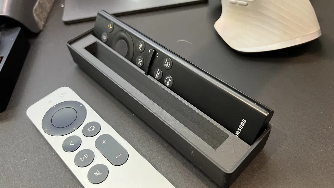 Khay để remote AppleTV & Samsung TV (Gridfinity 4x1) - Image 2