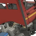 Phụ kiện Unimog RC bên phải (bậc, bình AdBlue, exhaust + ống) - Thumbnail 2
