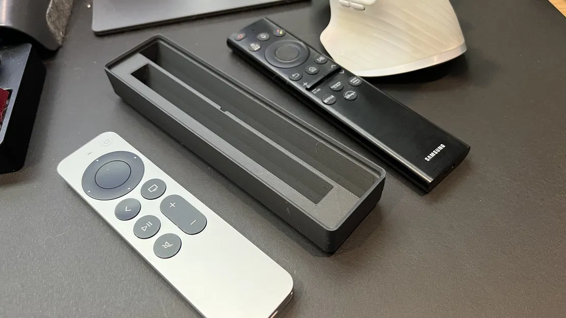 Khay để remote AppleTV & Samsung TV (Gridfinity 4x1) - Image 3