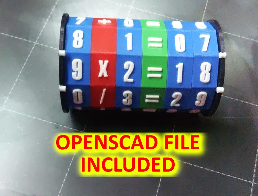 EZ Print Math Spinning Cylinder – Ống xoay toán học dễ in - Image 1