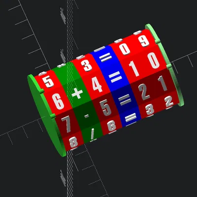 EZ Print Math Spinning Cylinder – Ống xoay toán học dễ in