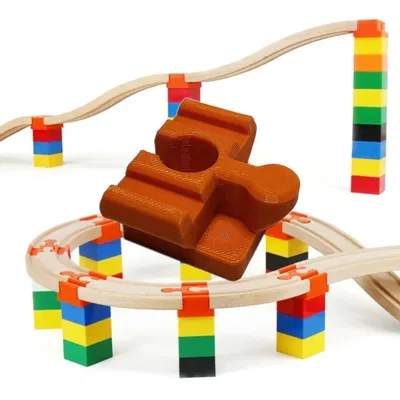 Adapter LEGO Duplo đa năng cho đường ray tàu gỗ