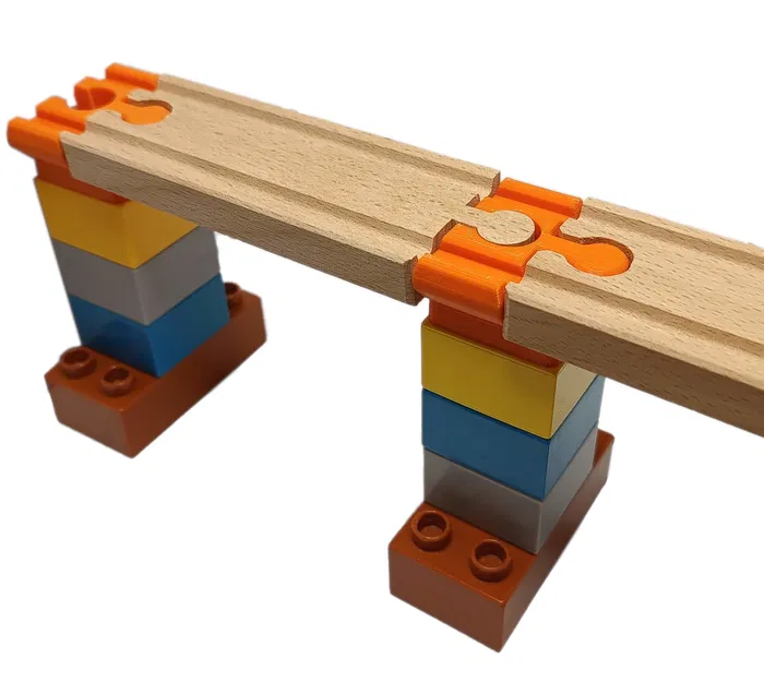 Adapter LEGO Duplo đa năng cho đường ray tàu gỗ - Image 4