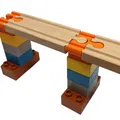 Adapter LEGO Duplo đa năng cho đường ray tàu gỗ - Thumbnail 4