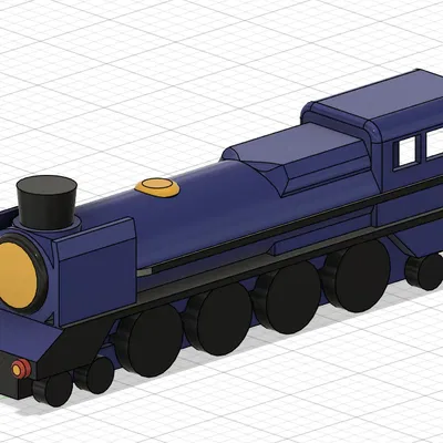 Mô Hình Tàu Hơi Nước 3D Đơn Giản