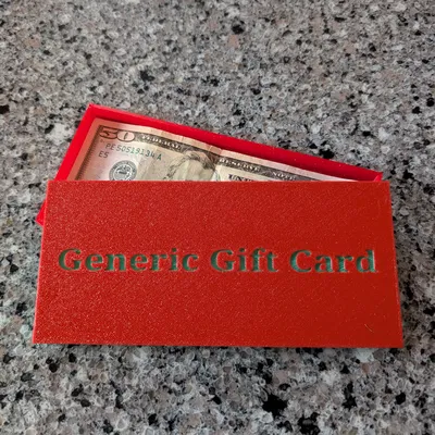 Hộp quà tiền mặt - trò đùa “Generic/Universal Gift Card” cho sinh nhật, Noel