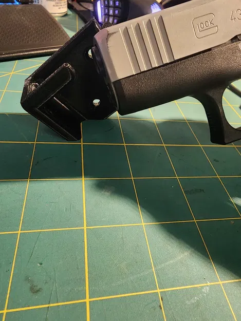 Giá treo tường handgun low-profile cho 9mm/380acp/22 - Image 2