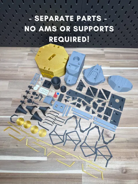 Bộ Kit Tàu Đổ Bộ Mặt Trăng (Không Support, Không AMS, Không Keo) - Image 3