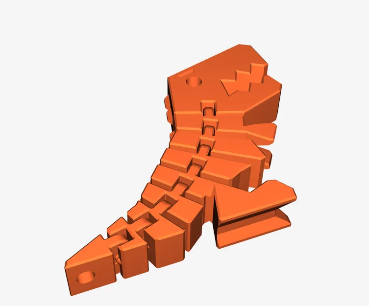 Khủng Long Flexi-Rexi 3D Có Lỗ Treo Chìa Khóa - Image 2