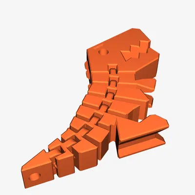 Khủng Long Flexi-Rexi 3D Có Lỗ Treo Chìa Khóa