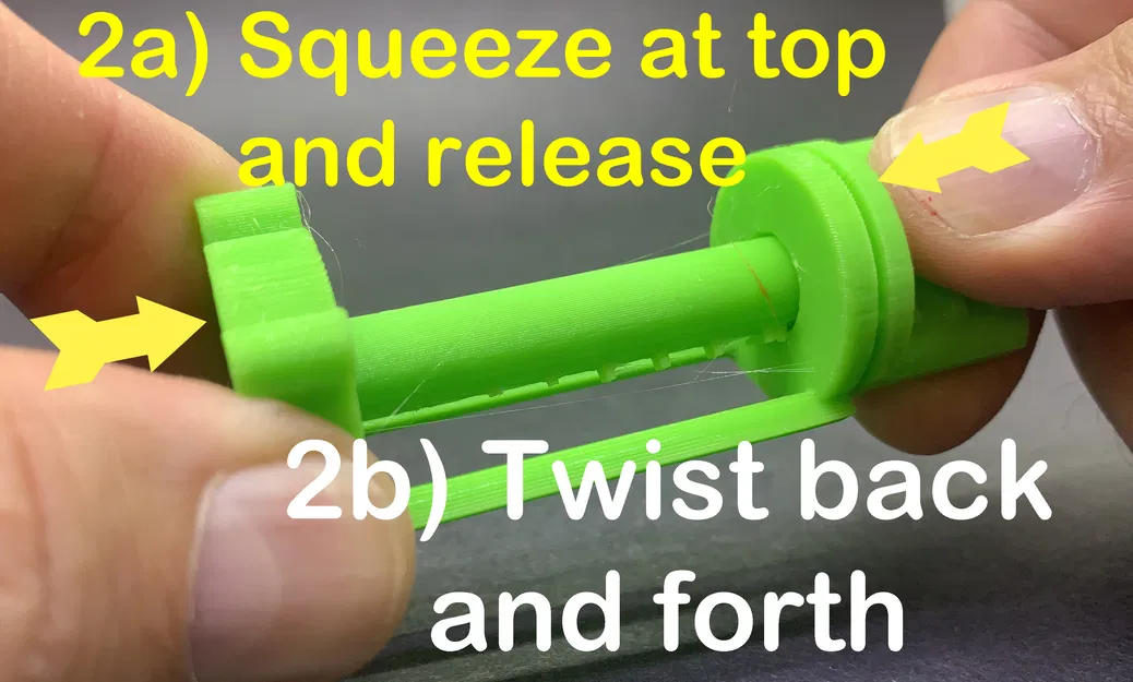 Lock Step Tube Roller - Print in Place (Đồ lăn/khóa ống kem đánh răng) - Image 4