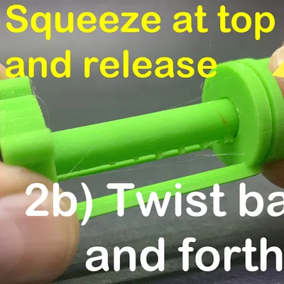 Lock Step Tube Roller - Print in Place (Đồ lăn/khóa ống kem đánh răng)