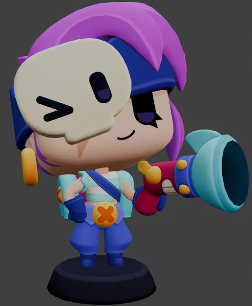 Mô Hình Penny "Pop Penny" - Siêu Ngầu Từ Brawl Stars - Image 1