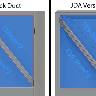 Ống gió Ender 3 - Quạt 5015 - Magnetic Mount - JDA Improved