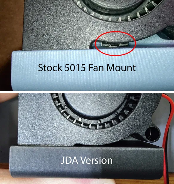 Ống gió Ender 3 - Quạt 5015 - Magnetic Mount - JDA Improved - Image 4