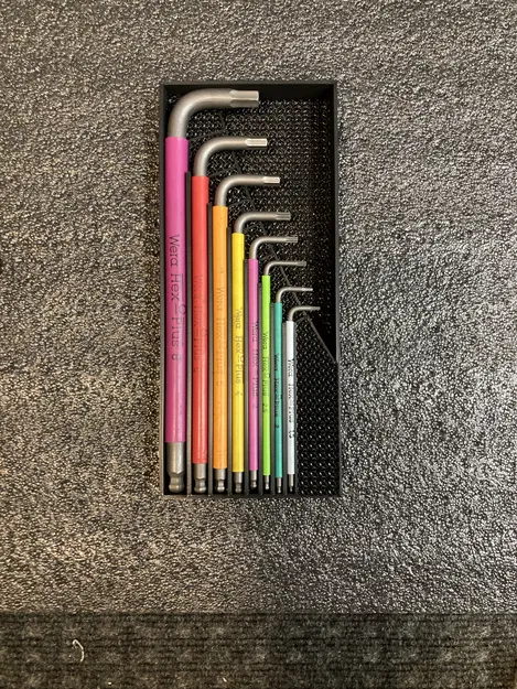 Giá đỡ bộ lục giác Wera 1.5–8mm cho foam 20mm - Image 1