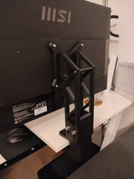 Giá đỡ màn hình VESA 100 kẹp bàn, điều chỉnh độ cao - Image 1