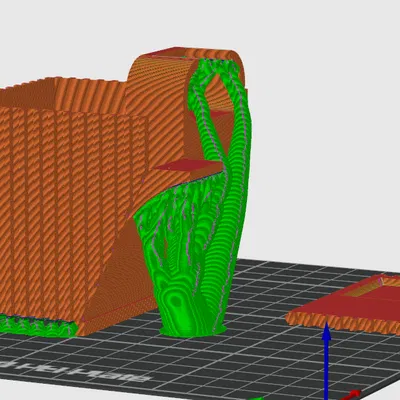 Hộp đựng poop slatted cho Bambu Lab A1 mini kèm nắp trượt (slideable plate)