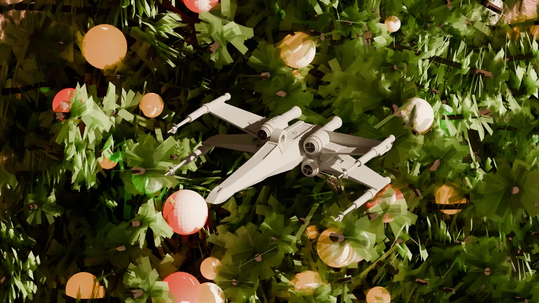 Mô Hình Tàu X-Wing Star Wars Trang Trí Giáng Sinh Độc Đáo - Image 1