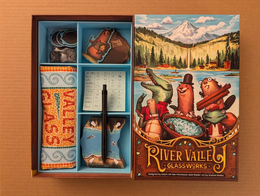 Organizer (Insert) cho Board Game River Valley Glassworks - Image 1