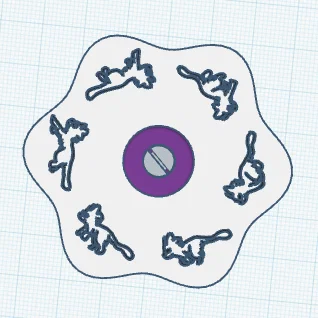 Spinner Cảm Giác "Ảo Ảnh" Mèo Con Độc Đáo
