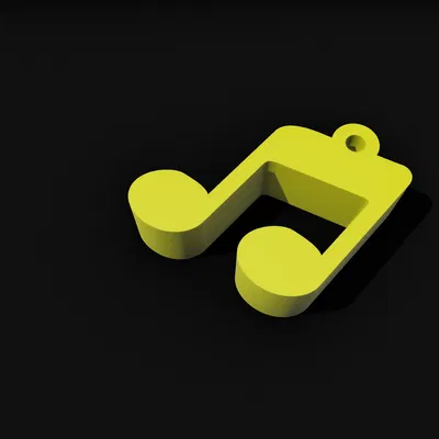 Móc Khóa Nốt Nhạc 3D - Phụ Kiện Cho Người Yêu Âm Nhạc