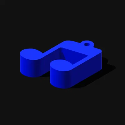 Móc Khóa Nốt Nhạc 3D - Phụ Kiện Cho Người Yêu Âm Nhạc