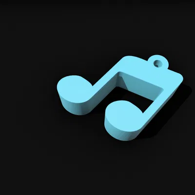 Móc Khóa Nốt Nhạc 3D - Phụ Kiện Cho Người Yêu Âm Nhạc