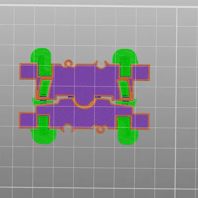 Ray đường tàu LEGO tương thích dạng mềm (Flexible) Print-in-Place